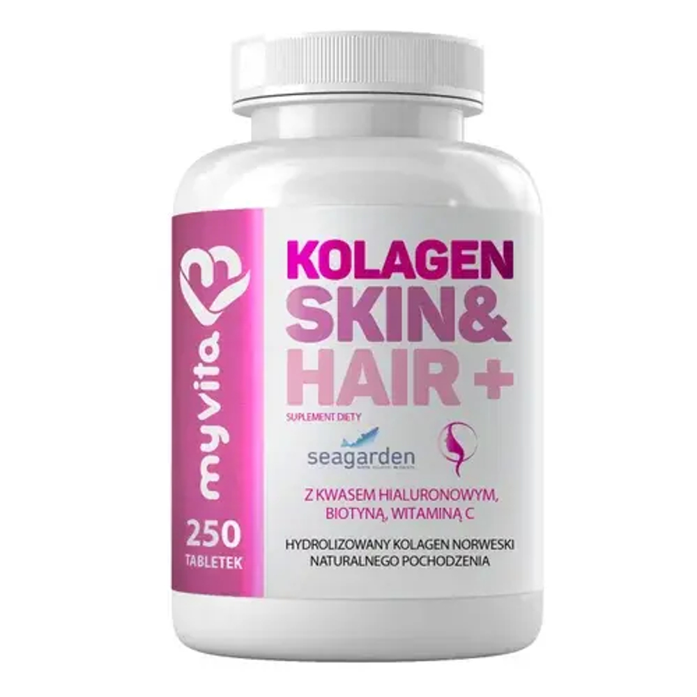 MyVita Collagen Skin & Hair+ - 250 таблеток