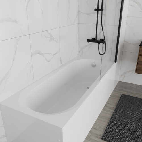 Ванна акриловая Vincea VBT-2B170-LG с ножками 1700*700*480, пристенная, цвет белый