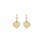 Серьги листья Ester Bijoux Тополь OR924-S BW