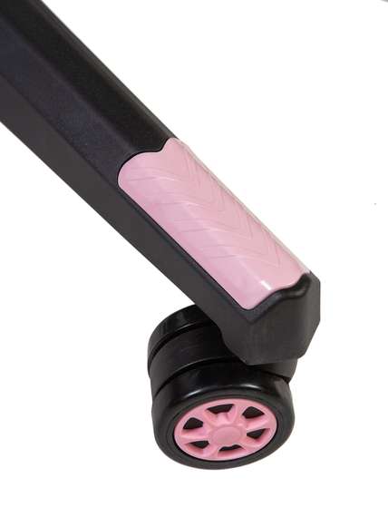 Кресло офисное Норден / Лотус GTO /Lotus GTO / черная экокожа фиолетовая окантовка/ пластиковая крестовина