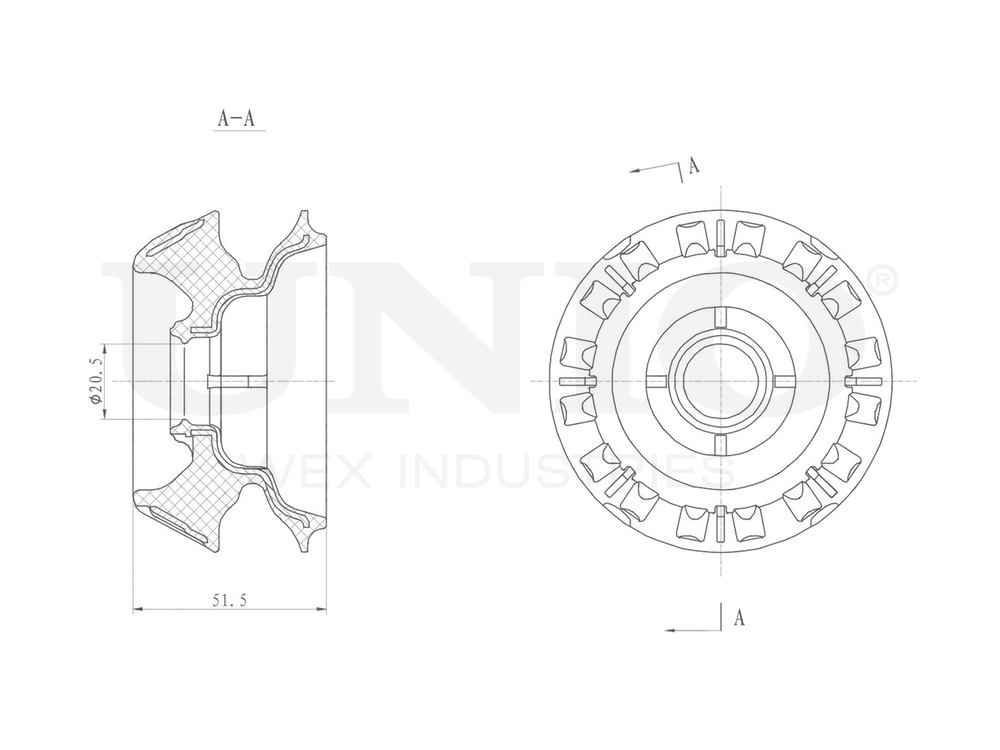 Опора амортизатора передняя UNIO RMP-13141