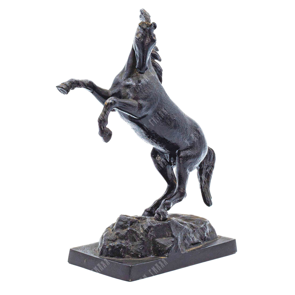 Конь, вставший на дыбы. Касли. 1987. Чугунное литьё. Высота - 22 см