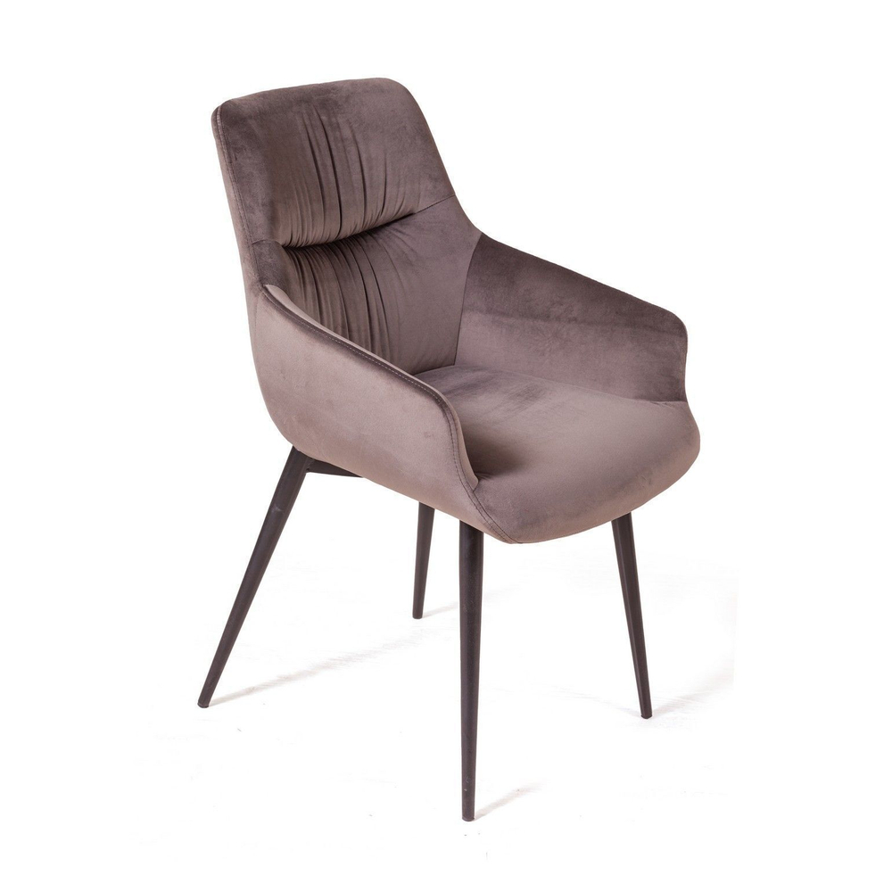 Стул Jordan, бархат пепельно-бежевый 25, опора конус