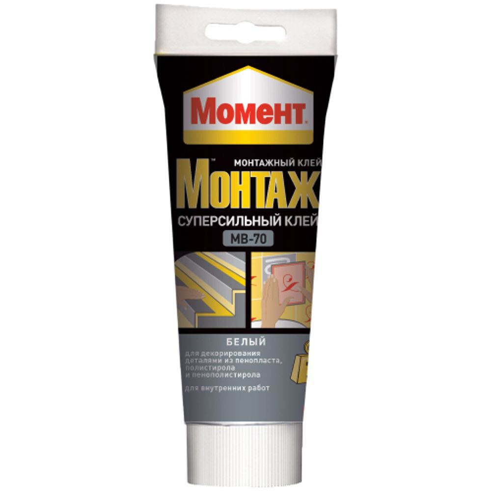 Жидкие гвозди Момент 1192821 Монтаж суперсильный белый 250 гр.