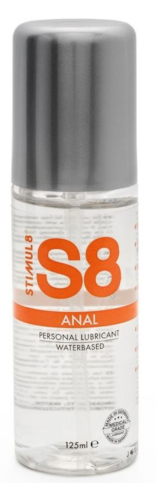 Анальная смазка Stimul8 S8 Anal Lube, водная основа, 125 мл