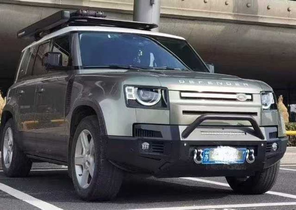 Силовой передний бампер для Land Rover Defender L663 2019-2024+ Ленд Ровер дефендер защитный обвес тюнинг