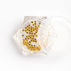 1135 Стразы стеклянные Gold Yellow SS4 (1,5 мм) 100 шт