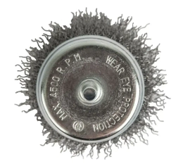 Кордщетка для дрели чашеобразная мягкая ПРАКТИКА 75 мм, хвост 6 мм