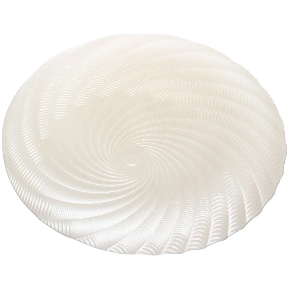 Тарелка стеклянная «Фьюжн» 32см перламутр