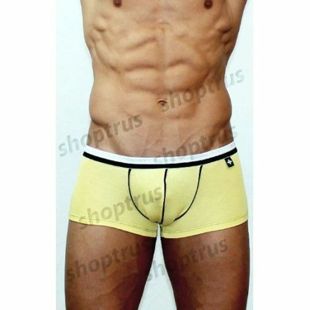 Мужские трусы хипсы желтые Andrew Christian V Slim Boxer yellow