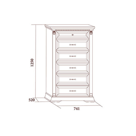 ЛОРЕНЦО Комод К6