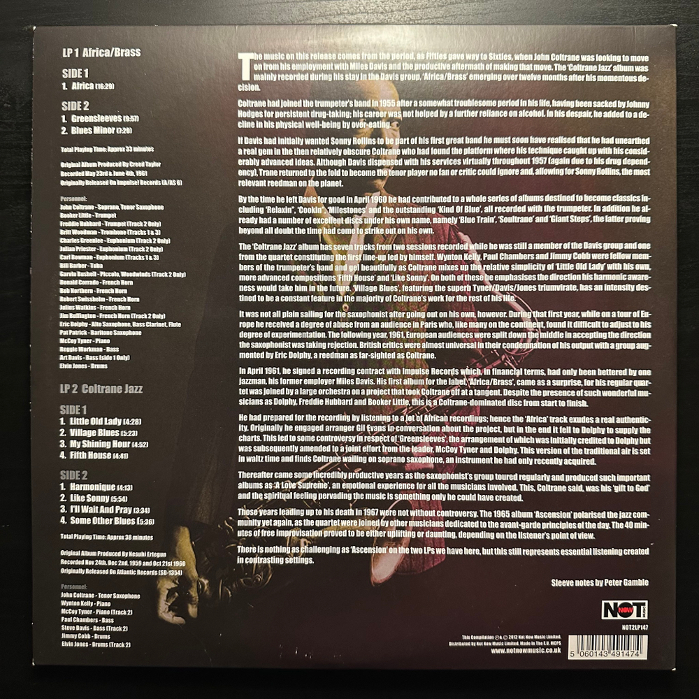 John Coltrane ‎– Africa/Brass 2LP (Европа 2012г.)