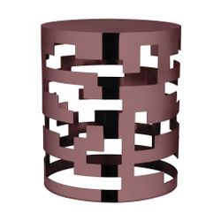 Подставка фуршетная стойка d 21 см h25,5 см круглая Brown Cutouts металл P.L. Hotelware