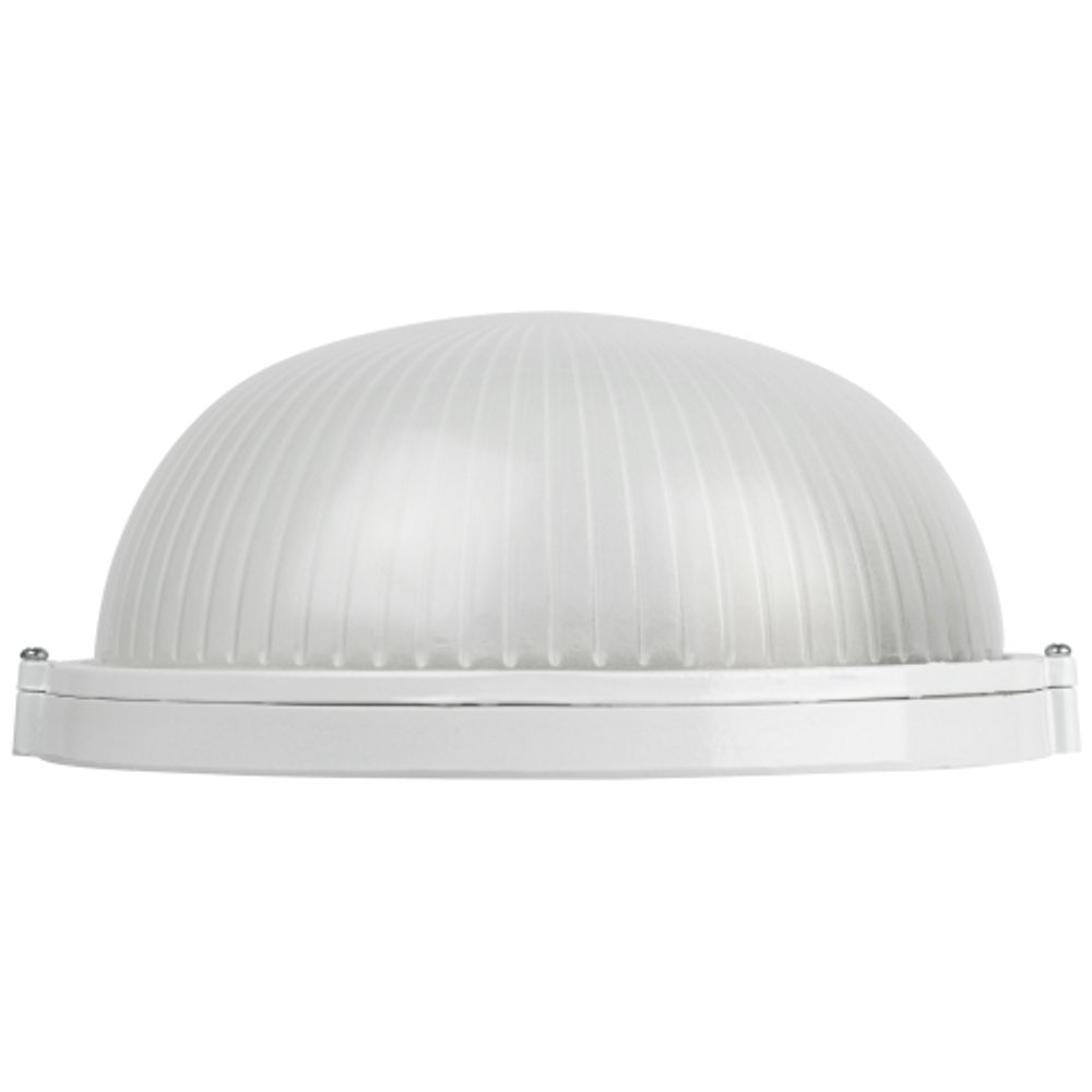 Светильник ЭРА НБП 03-100-001 Акватермо алюминий/стекло IP54 E27 max 100Вт D240 круг белый | Светильники ЖКХ РБ