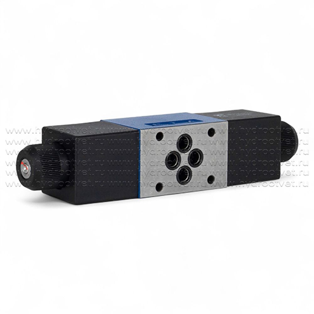 4WE6J61/CW220-50N9K4 - Гидрораспределитель золотниковый Ду 6 с электроуправлением, схема J (34), электроуправление W230, возврат - пружинный