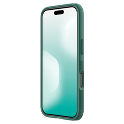 Противоударный чехол зеленого цвета (Dark Green) от Nillkin для iPhone 17 Pro, серия Super Frosted Shield Pro