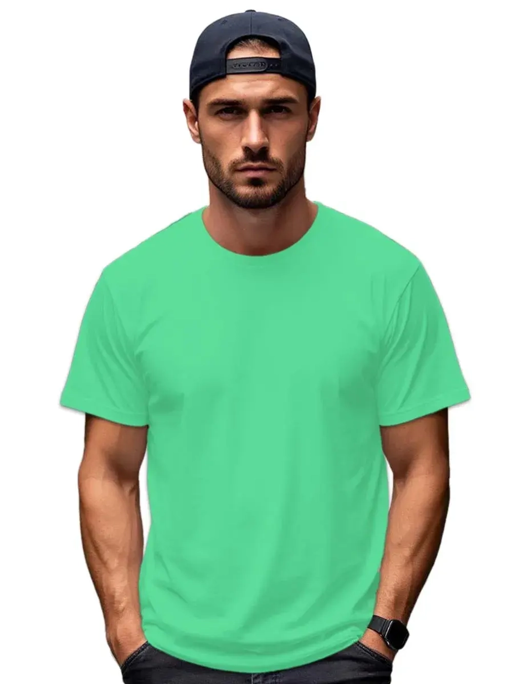 Футболка Взрослая.Премиум однотонная.Набор 2 шт