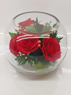 натуральные цветы в стекле, вакуум