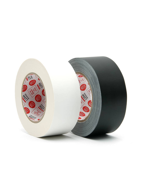 Супер Клейкая! Супер Матовая прочная лента на тканевой основе 145MESH - Gaffer Tape@MATT STRONG - Гаффа тейп 50мм/50м - Белый