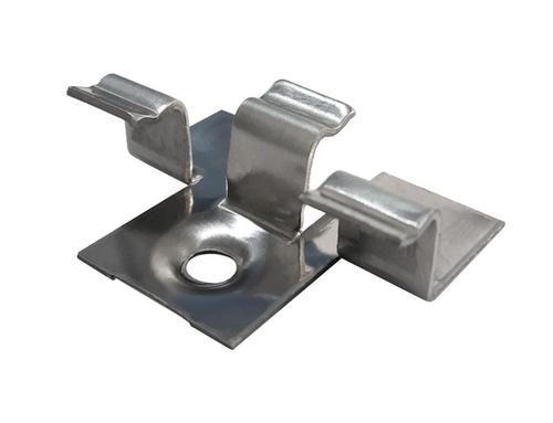 Крепеж промежуточный № 7 для каркаса из металлопрофиля и лаги ДПК (упак/100 шт)