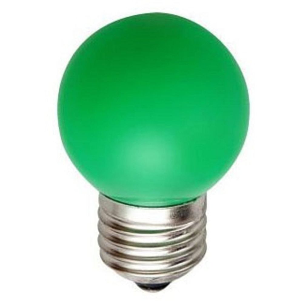 Лампочка светодиодная ЭРА STD ERAGL45-E27 E27 / Е27 1Вт шар зеленый для белт-лайт | Лампы светодиодные Белт-Лайт