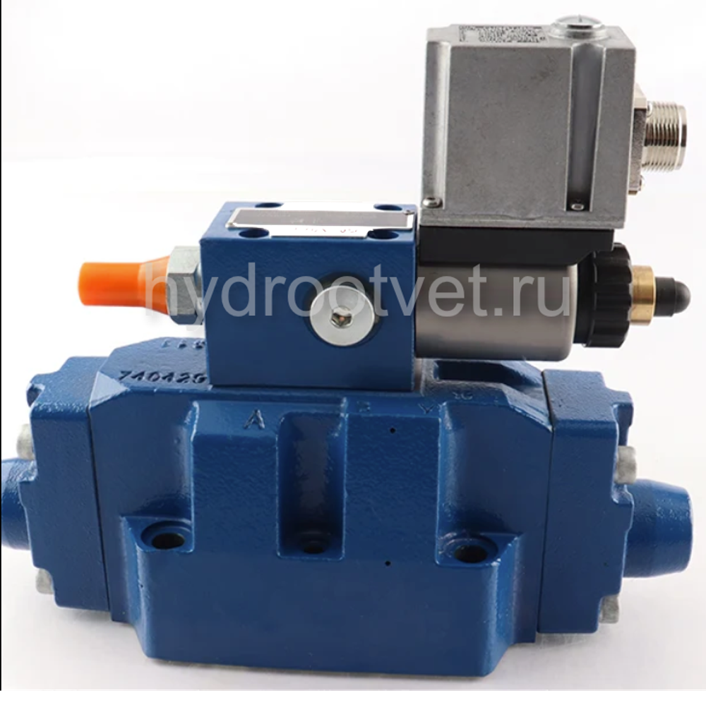 3DREME10P-6X/200YG24K31/A1V - Пропорциональный трехлинейный редукционный клапан со встроенным усилителем (OBE) и предохранительным клапаном, Ду10, давление регулировки до 200 бар, уплотнение V = FKM, сигнал управления A1 = 0–10 В