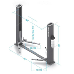 NORDBERG (N4121A-4T_220V) Подъемник двухстоечный 220В, г/п 4т