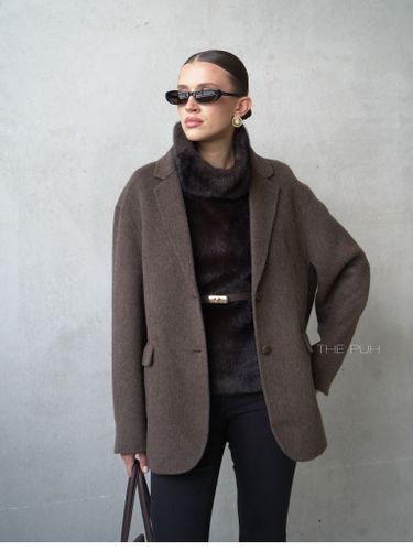 Пиджак из шерсти шоколадного цвета