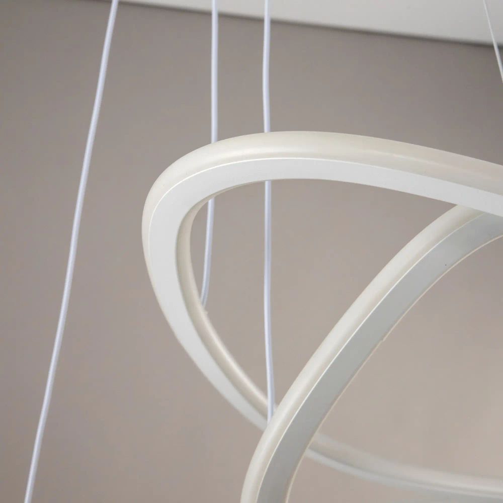 Citilux Неон Смарт CL731A330E RGB Умная подвесная люстра Белая