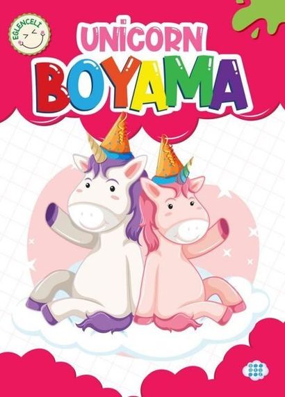 Eğlenceli unicorn boyama