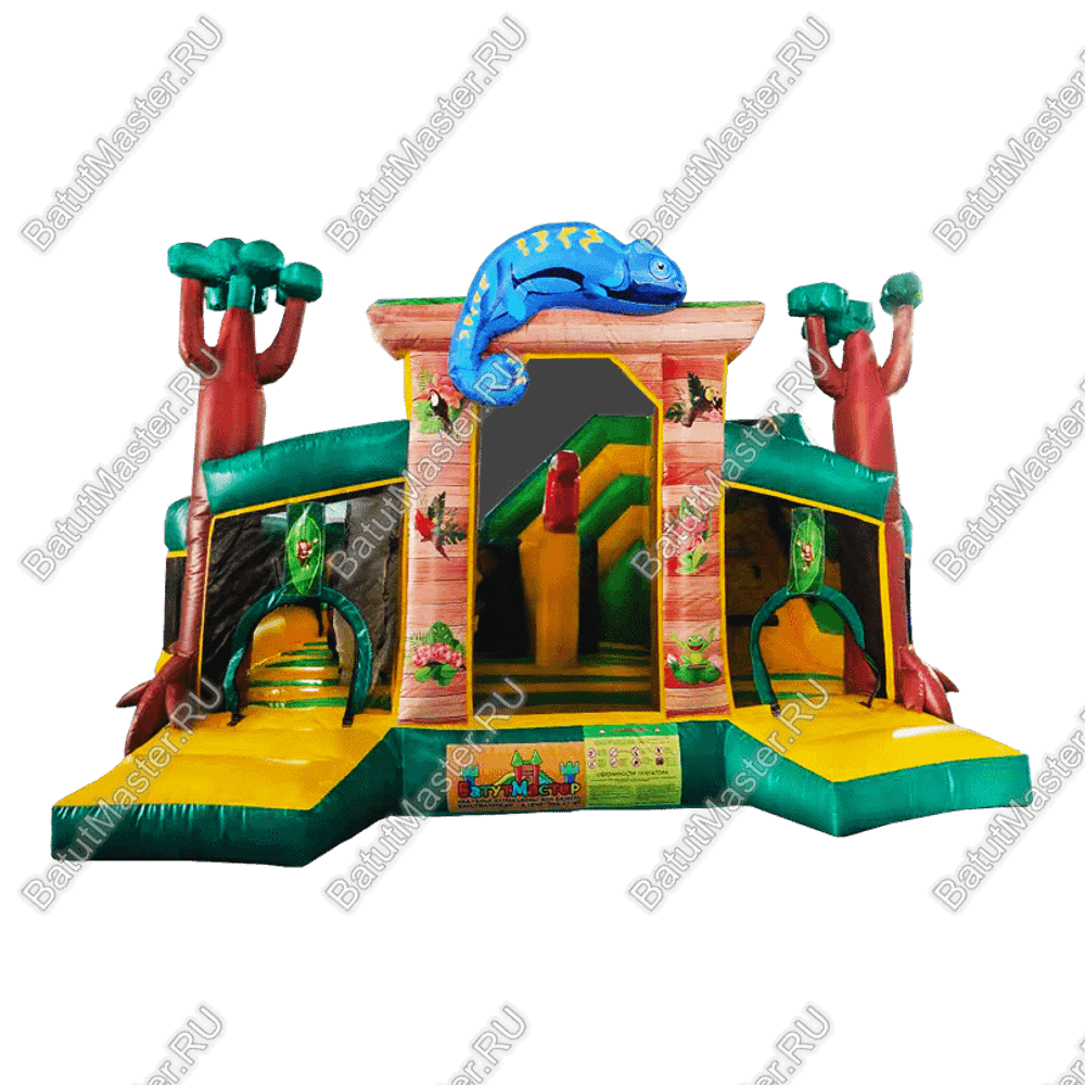 Надувной батут "Сафари клуб", 5*5*4,5 м