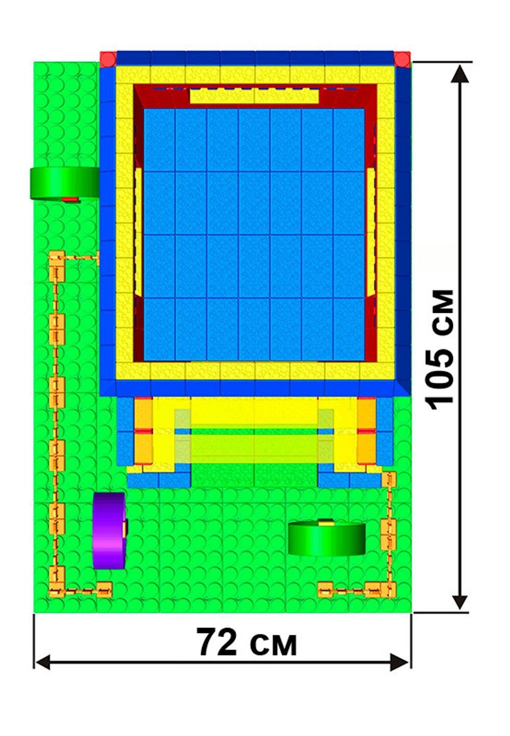 Конструктор Leco Домики GigaBloks 5"