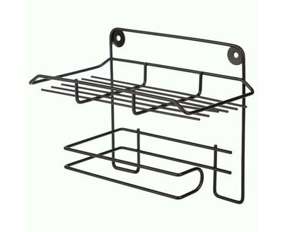 Держатель д/туалетной бумаги РЫЖИЙ КОТ Ripiani 19x10x14,5см, с полкой Арт. 109118 (Россия) 1шт