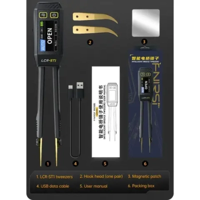 Тестер-пинцет электронных компонентов Fnirsi LCR-ST1
