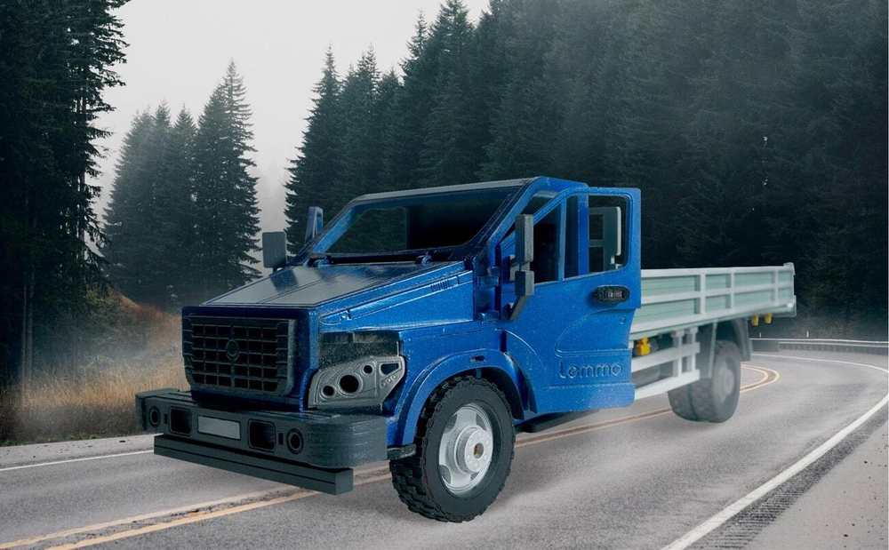 Грузовик "Гефест" от Lemmo - Деревянный конструктор, сборная модель, 3D пазл