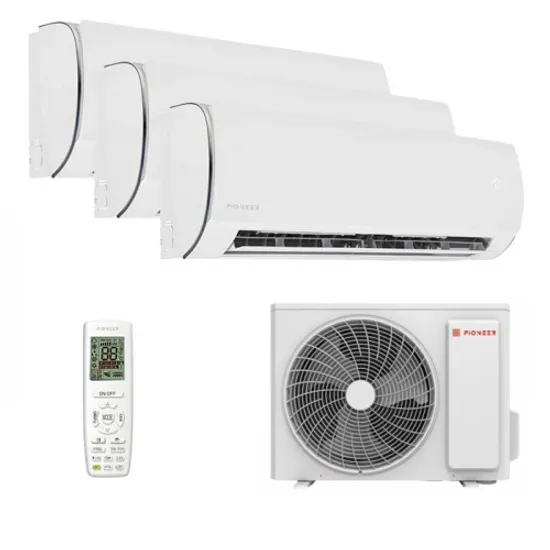 Мультисплит система на 3 комнаты Pioneer KFRI25LW x 3 / 3MSHD24B