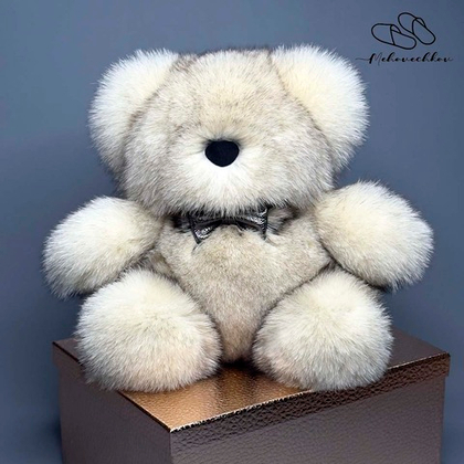 Мишка из натурального меха Финского песца