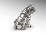 Фигурка среднего размера Bulldog Hat хром