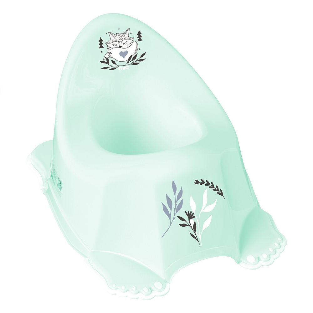 Горшок детский нескользящий "Лисенок" зеленый PB-LIS-001-105