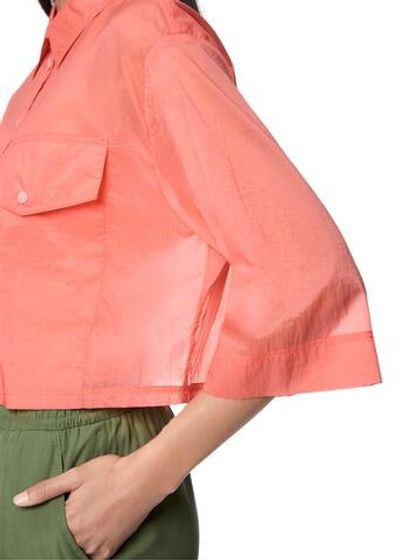 Marc Cain Блуза полупрозрачная укороченная