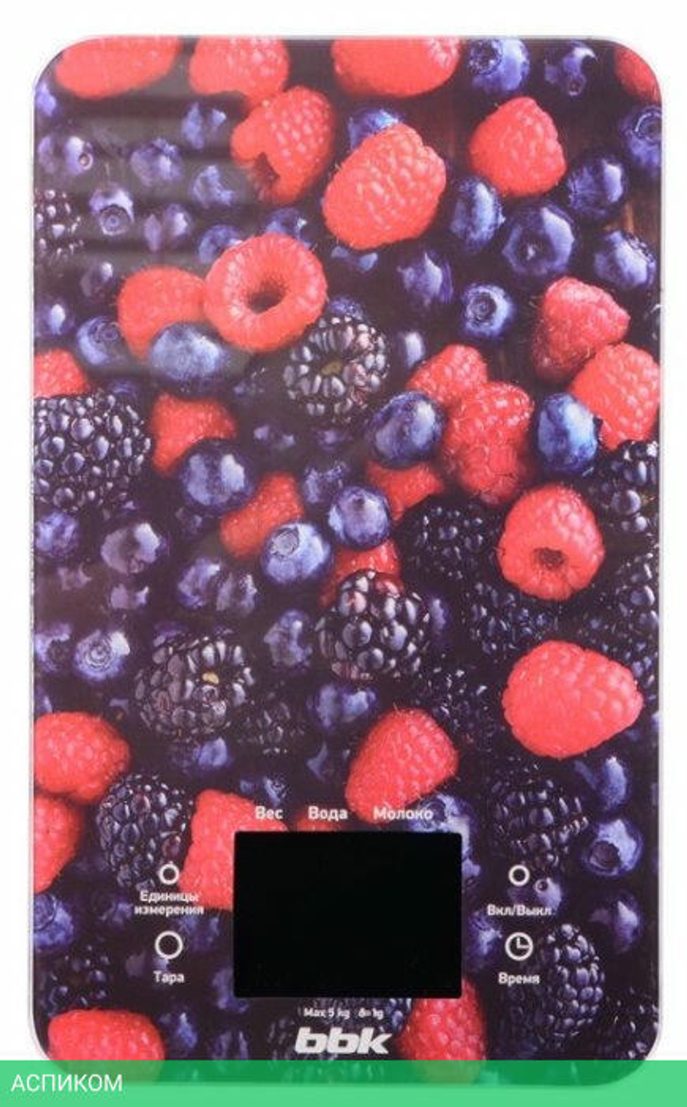 Кухонные весы BBK KS107G лесные ягоды Red/Black