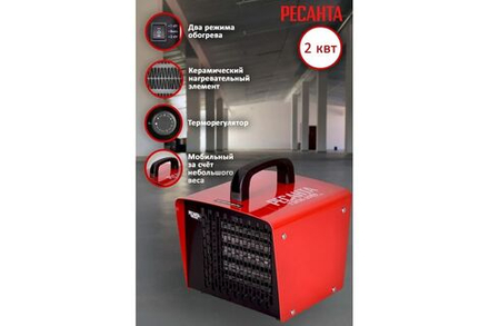 Электрическая тепловая пушка РЕСАНТА ТЭПК-2000