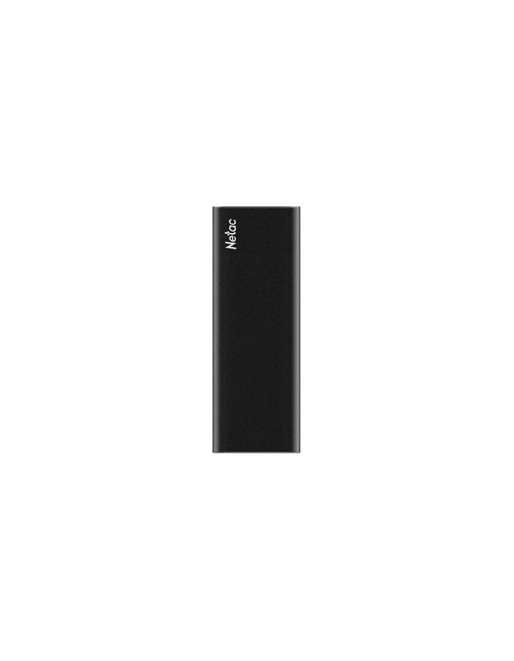 Ssd накопитель Netac Z SLIM Black 1TB USB 3.2 Gen 2 Type-C External SSD, R/W up to 550MB/480MB/s,with USB-C to USB-A cable and USB-A to USB-C adapter 3Y wty