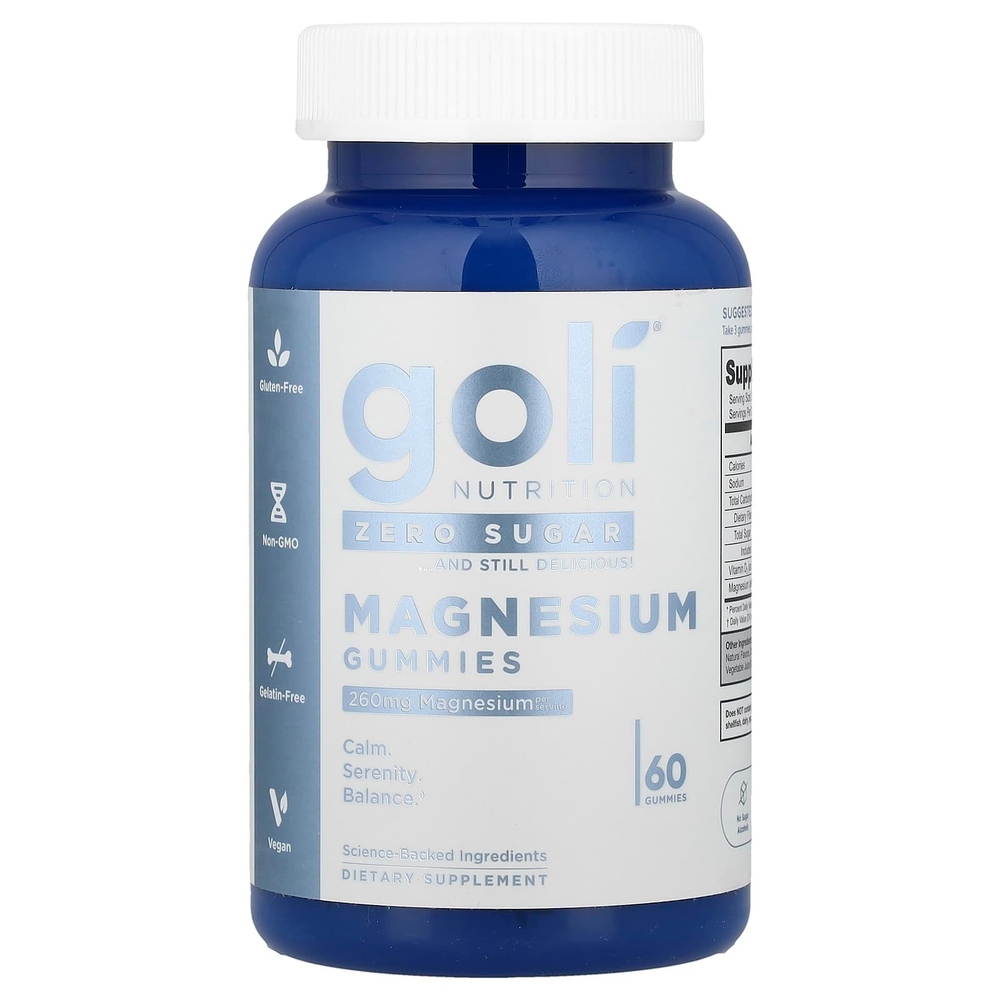 Goli Nutrition, Жевательные мармеладки с магнием, 60 шт.