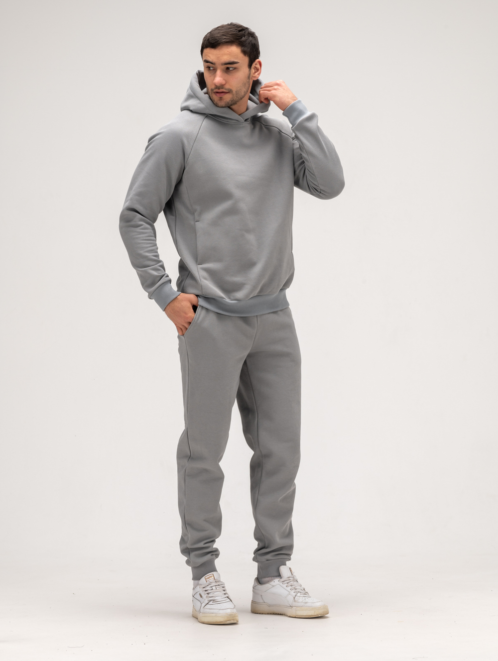 Костюм мужской спортивный теплый. Грей