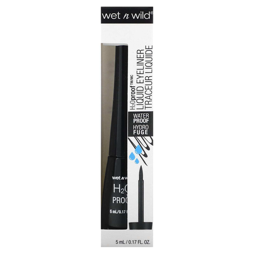wet n wild, H2OProof, жидкая подводка для глаз, черный 879, 5 мл (0,17 жидк. Унции)
