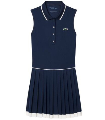 Теннисное платье Lacoste Ultra Dry Tennis Heritage - blue navy/white