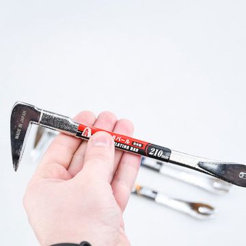 Гвоздодер-монтажка с прорезью, хромированный, 250мм