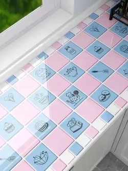 Обои для кухонного стола: маслостойкие к загрязнению, высокотемпературные, влагонепроницаемые, плесеноустойчивые 0,6 х 3 м