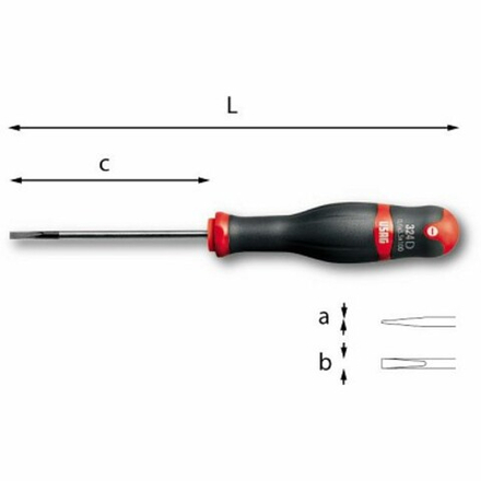 324 D Плоская отвертка 1x5,5x125, USAG (Италия)